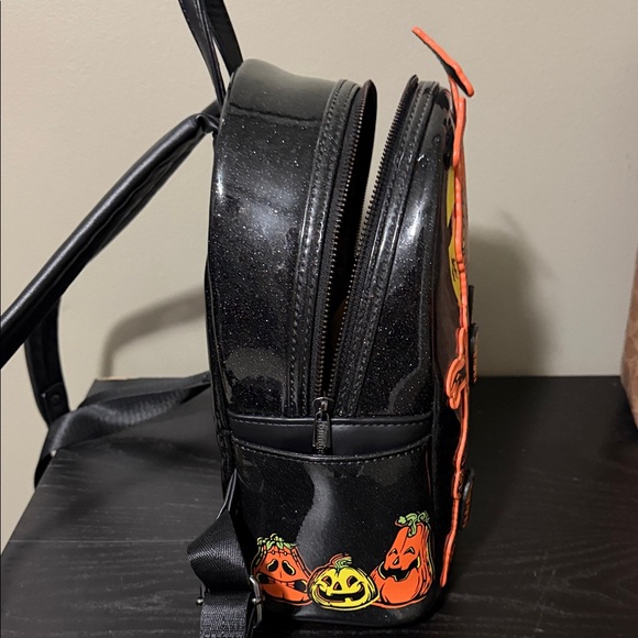 Loungefly Black and Purple Halloween Backpack - Picture 6 of 7